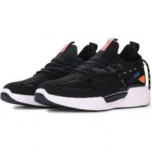 SHVE SHENDY VENDY Tenis Hombre, Zapatos Hombre Deportivos, Zapatos de Malla Transpirable para Hombre, Zapatillas de Deporte Casuales de Moda Entrenamiento Caminar Correr Gimnasio con Suela Antiderrapante - Negro - Ver 3