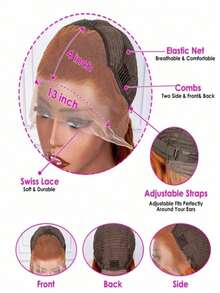 Ginger Orange Kinky Curly Closure Wig Put On And Go Glueless Wigs Human Hair 13x4 HD Lace Front Wigs Human Hair Pre Plucked With Baby Hair Ready To Wear Deep Wave Lace Frontal Wigs For Women Beginner Friendly - SG.Orange - Xem 5