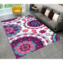 Bohemian Mandala Geometric Area Rug, Abstract Optical Design For Living Room, Bedroom, Office - Multicolor - View 14