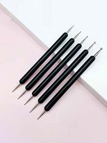 15/10pcs Professional Nail Art Brush Set, Gradient Tie Dye Dotting Pen - Multicolor - View 5