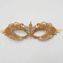 Movie-Style Diamond-Encrusted Lace Mask Pie, Half-Face Sexy And Interesting Eye Mask, Halloween Props, Festival Gifts, Birthday Gifts - Multicolor - View 11