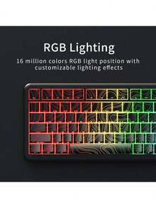 AJAZZ AK820 MAX HE 8K New Hall Effect Mechanical Keyboard, Type-C Wired, Computer Gaming Keyboard, Upgraded Pad-Mounted Mechanical Keyboard, Cool RGB Lighting, Supports Music Rhythm, Gaming, ESports, Office, Web Driving, Quick Adjustment - AJAZZ Official Authentic Products - View 5