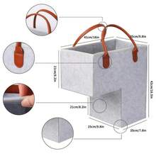 Foldable Stair Basket With Durable Handle, Suitable For Carpeted Stairs, Can Be Used To Store Clothes, Books, Laptops, Durable Stair Step Basket, Foldable, Suitable For Home Storage, Christmas And Halloween Gifts - 彩色 - 查看 9