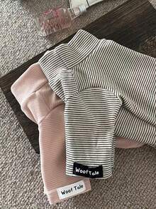 1pc Cute Striped Design Pet Hoodie - Comfortable Pullover For Small Dogs, Soft & Durable Fabric, Fashionable Pet Clothing For All Seasons, Funny Pet Apparel, Cozy Pet Sleepwear