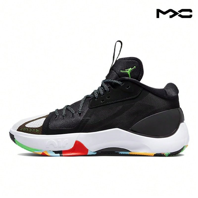 Air Jordan Zoom Separate PF 'Black Multi' Laser-Orange Green-Strike Sneakers Men DH0248-030