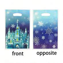 20pcs/50pcs Party Gift Bags, Frozen World, Snowflake, Castle, Princess, Fairy Tale World, Winter, Holiday, Birthday, Party Gift Packaging Bags, Tote Bags, Storage Bags, Wedding, Date, Return Gift Bags, Gift Wrapping Decoration Bags - Multicolor - View 5