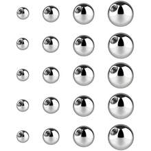 Piercing Balls & Spikes Externally Threaded - Spike Septum Balls Set For Belly, Tongue, Tongue, Eyebrow, Ear, Cartilage, Rook, Helix, Labret Stud Lip Rings, Snake Bites Piercing Jewelry Parts,Balls16g-3 - 球16克-3 - 查看 2