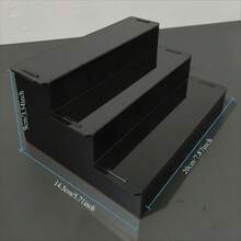 3-Tier Acrylic Step Storage Display Rack, High Transparent Material, No Installation Sturdy Structure, Suitable For Perfume Bottles, Cosmetics, Lipstick, Nail Oil