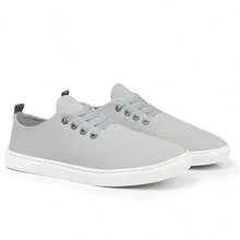 Men's Casual Sneakers, Easy To Slip On, Flat Stitched Sole, New Year-End Release, Cheapest In Brazil - 灰色 - 查看 4