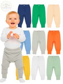 KIT 3 CALÇA BEBÊ MENINO MIJÃO DE BEBÊ ALGODÃO