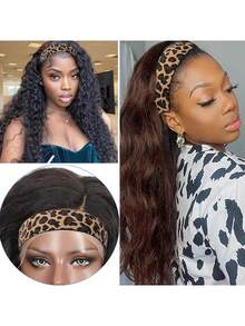 黑色弹力发带，适用于蕾丝前额发片，蕾丝假发熔接带，蕾丝发带，假发边缘熔接带，假发用品，假发配件 - 彩色 - 查看 7