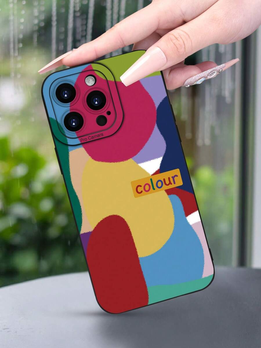 Lujo Ligero, Estilo y Belleza Funda Color ""2"Color"53-5"Funda Color""""Funda" Funda de Teléfono de Textura Mate Negra, Compatible con 17PROMAX, 17PRO, 17Air, 17, 16PROMAX, 16PRO, 15PR - Negro - Ver 1