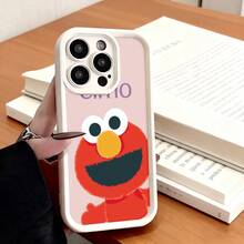 Funda de Teléfono Diseño de Personaje Elmo para  15 Pro Max  14  13  Galaxy S23 S22 S21 Protector de Teléfono Funda de Pareja Regalo para Novio Novia Regalo de Vacaciones - Blanco - Ver 7