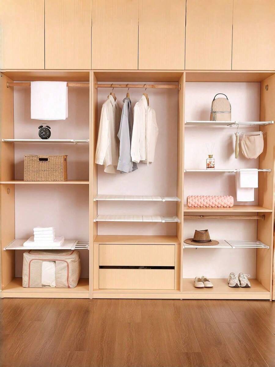 1pc Cabinet Nadd-Free Retractable Storage Divider Kitchen Partition Board Dormitory Cabinet Cabinet Tiered Shelf Bathroom Shelf Decorations Decor Festival Decor Room Decor Home Decor Decor Bedroom Decor Dress Pants Shoes Jeans Boots Skirtbedroom,Organizer,Organizer,Home Storage - Multicolor - View 1