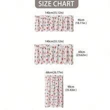 Christmas Kitchen Curtains Winter Holiday Pattern Cafe Small Short Tier Window Curtains For Living Dining Room Decor - Multicolor - View 8