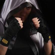 Pissente Vendas para Manos de Boxeo, 1 par de Vendajes Elásticos para Pulgar de 118 Pulgadas, Vendas para Manos Deportivas Ajustables para Hombres, Mujeres, Boxeo, Artes Marciales Mixtas, - Negro - Ver 9