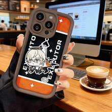 Funda de teléfono con diseño de personaje ejecutor y texto para  14 Pro Max,  13,  12,  Galaxy S23, S22, S21, funda protectora para teléfono, regalo de pareja para novio y novia, presente de vacaciones - Café integral - Ver 2