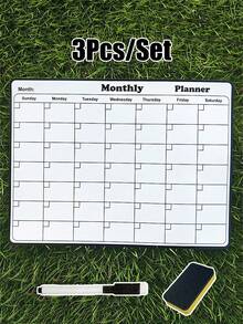 磁性可擦写冰箱日历，磁性白板日历，月度家庭计划备忘录菜单磁性日历，冰箱日历，磁性可擦写日历，厨房装饰，冰箱月度计划表，冰箱配件，用于家务清单和菜单规划（多种尺寸） - 彩色 - 查看 16