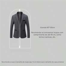 5-Piece Clothing Organizer Set: Translucent With Protective Lid, Ideal For Coats, Suits, And Bags - trắng - Xem 7