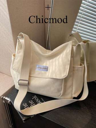 Minimalist Solid Color Crossbody Bag, Shoulder Bag, Square Messenger Bag, Student Backpack, Office Commuter Bag For Women, Suitable For Shopping, Wallet, Commuting, Young Women, College Students, Professionals. Ideal For Office, University, Work, Business, Commuting, Outdoor Activities, Travel And Picnics