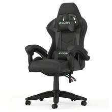GartistGo Ergonomic Gaming Chair, With Cushion And Adjustable Backrest For Adults, Rotatable And Stable - Black - View 8