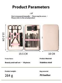 23pcs Professional Nail Clippers Kit For Both Fingernail And Toenail Trimming Needs Quality Nails At Home With Essential Tools Pedicure Care Manicure Set - Multicolor - View 4