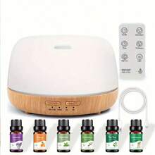 Essential Oil Diffuser, 300Ml Ultrasonic Oil Humidifier With 7 Color Lights 2 Mist Modes With Remote Control For Home, Office - USB - View 14