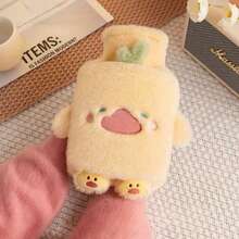 Cute Animal Hot Water Bottle, Plush Warm Hand Warmer, Leakproof, Suitable For Belly Heating, Thickened Bed Warmer
