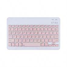 Teclado Bluetooth inalámbrico ultradelgado silencioso adecuado para teléfonos iPad teclado de oficina de tableta - Rosa - Ver 2