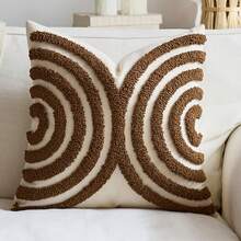 1pc/2pcs Beige Boho Throw Pillow Covers 45X45cm, Woven Tufted Decorative Pillowcases With Tassels Bohemian Cushion Covers For Couch Sofa Car Bedroom Living Room - White - View 7