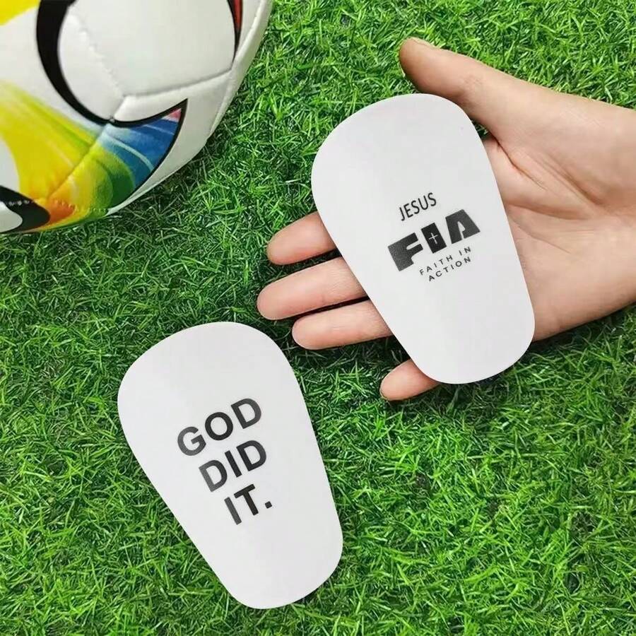 1 Pair Mini Football Shin Guards, Thick Design For Enhanced Protection, Durable For Youth And Adults, Sports Safety Equipment - GDI - View 1