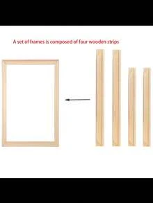 油画内框一套 帆布木框 松木画框 DIY油画画布 墙面装饰钻石画框 加厚木条 工笔画绷丝内框 练习木制内框