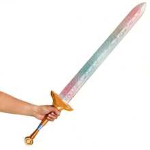 3D Printed Anime Character Sword Prop Model, DIY Assembly, Cartoon Character Sword Accessory Model, Suitable For Halloween Party Cosplay, Romantic Blue & Pink Sword Model, Cool Sword, Birthday/Halloween/Christmas Gift, Cosplay & Fan Collection, Random Style - Multicolor - View 7