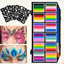 JIHUIPAI 64 Colors Water-Based Face & Body Paint Set – Premium Creamy Face Paint Kit With Brushes & Portable Case, Vibrant & Long-Lasting Face Painting For Costume Parties, Festivals & Halloween - Face Painting - View 11