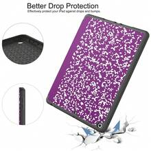 Case For IPad 9th Generation 2021/8th Gen 2020/7th Gen 2019 With Pencil Holder - Premium Shockproof Case With Soft TPU Back Cover & Auto Sleep/Wake For IPad 10.2 Inch, B-Book Violet,B-BookViolet - B-bookViolet - View 6