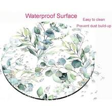Pad, Cute Pad With Design, Round Grass Leaves Mat, Small Non-Slip Rubber Gaming Pads, Office Home Person.Alized Pad,13GreenGrass - 13GreenGrass - View 4
