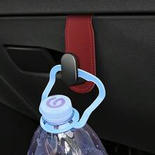 1pc Fit Car Co-Pilot Glove Box Hook - Heavy-Duty PU Leather Organizer With Adjustable Strap, Secure Snap Closure For Multiple Vehicles, Organize Bags & Items While Driving