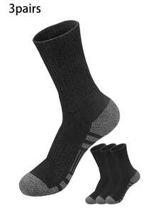 20/10/5/3/1 pares Calcetines de tripulación de unicolor talla grande para hombres, versátiles calcetines de tripulación deportivos y casuales resistentes al olor y transpirables, calcetines de tripulación suaves y elásticos cómodos unisex, calcetines de tripulación neutros simples y cómodos, calcetines de tripulación de moda para hombres y mujeres - Multicolor - Ver 24