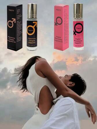 1 件 10ml 滚珠香水，男女适用，玫瑰、薰衣草、檀香和麝香香氛，适合日常和约会，是送给她/他的理想礼物，两种型号随机发货