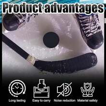 Liliful - Discos deportivos de espuma para hockey sobre hielo, color negro, 3 pulgadas, para practicar y entrenamiento clásico, con bolsa de malla para uso en interiores, suministros de hockey ligeros(6) - Multicolor - Ver 5