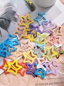 Kit Of 50 Dopamine Star Hair Clips Y2K – Colorful Non-Slip Hair Clips/Cute Baby Hair Clips For Girls And Children - Bộ 20 sản phẩm - Xem 2