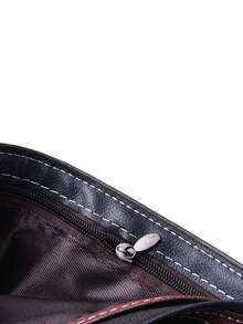 Personalized Men's Short Wallet, Multi-Card Holder Wallet, PU ID Card Case, High-End Ticket Holder, Unisex Card Holder, Coin Purse, Casual Business Leather Wallet, Christmas Gift - Multicolor - View 11