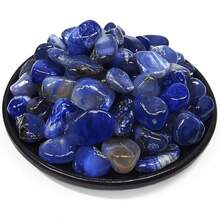 Black Friday1Polished Multicolor Healing Crystal Stone Set, 72 Pcs, 0.5" Handpicked Tumbled Stones For Healing, Reiki, Meditation, Crafting, Home Decor, Ethically Sourced, Multicolor - 藍瑪瑙 - 查看 12