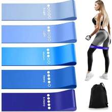 Jasonwell Bandas de Resistencia Bandas Elasticas para Ejercicio Set de Resistencia Multifuncionales para Rehabilitacion Terapeuticas Entrenamiento de Fuerza Yoga Fisioterapia(Degradado azul) - Multicolor - Ver 2