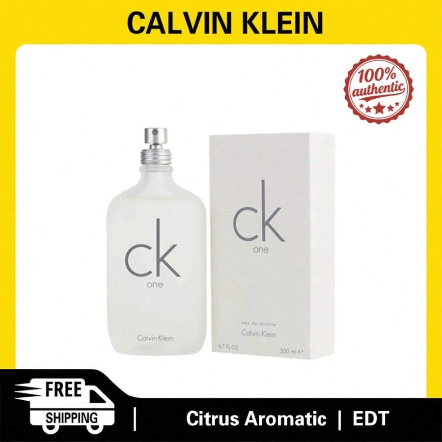 Calvin Klein CK One Cologne Eau De Toilette Spray 50ml/100ml/200ml/300ml Citrus Aromatic Notes Unisex Fragrance Authentic Original Long-Lasting Scent - 水果&柑橘香調 - 查看 1