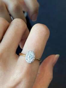 1 PC Charm Cubic Zirconia Ring For Women For Valentine's Day Gift Wedding Anniversary Party Jewelry - 1# - View 5