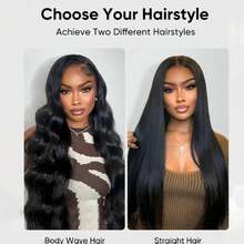 New Arrival Lagos Hairline Bone Straight 250% Density 13x6 HD Lace Frontal Wigs Human Hair Natural M Shaped Hairline With Window's Peak For Natural Look Pre Plucked Pre Bleached Lagos Hairline Lace Front Wig Most Realistic Hairline & Breathable Daily Wear - Natural Black - View 9