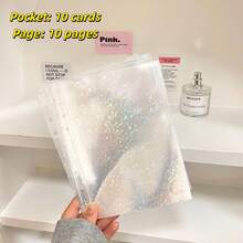 10pcs A5 Size Transparent Refill Pages, Durable PP Material, Suitable For Office Supplies, Business Cards And Photo Albums,For School Supplies,Back To School - As Shown In the Figure - View 28