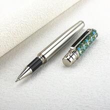 奢华金属圆珠笔，优雅蓝色墨水，0.7毫米笔尖，书写笔，学生文具，走珠笔 - 3010 - 查看 18