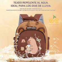 Nueva Mochila Para NiñOs Con Estampado De Dibujos Animados, Ardilla Capibara De Dibujos Animados, ImpresióN De Dibujos Animados Llena De Ingenuidad, DiseñO De Cierre Con Cremallera, Mochila Multifuncional, Mochila Escolar Grande Con Carpincho, Bolso De Calle A Juego De Moda, Mochila De Moda Para Mujer MultifuncióN, Mochila Escolar Exquisita, Bolso Para TeléFono MóVil Y Computadora, Correas Ajustables Para Los Hombros, Tela Resistente Al Desgaste, PortáTil Y Ligera, Mochila De Capibara, Bonita Y Ligera Para NiñAs, Adecuado Para Fashionistas, Trabajo, Negocios, Viajes, Picnics Y Actividades Al Aire Libre - té con leche - Ver 6